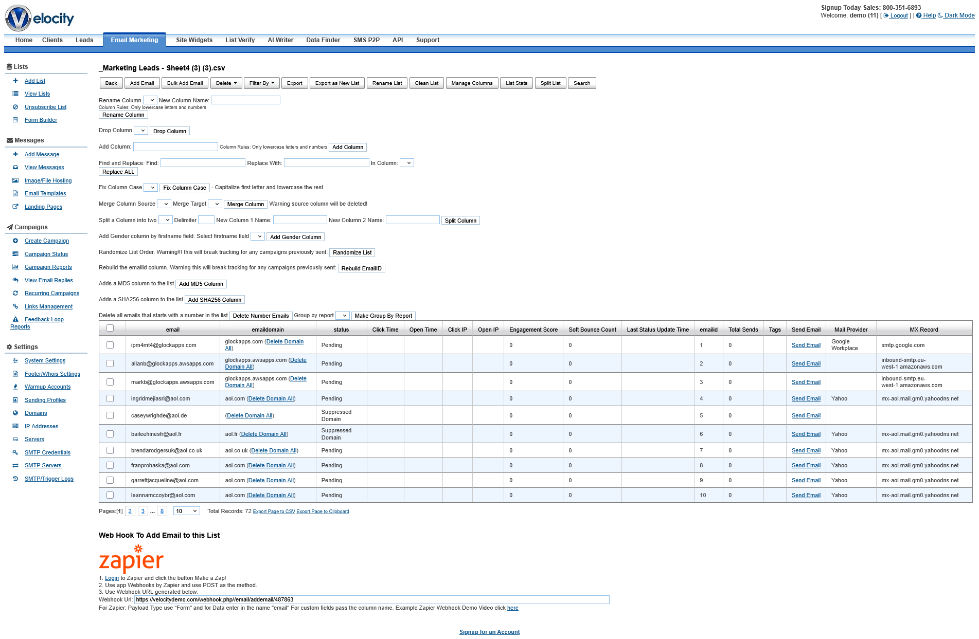 Email List Management